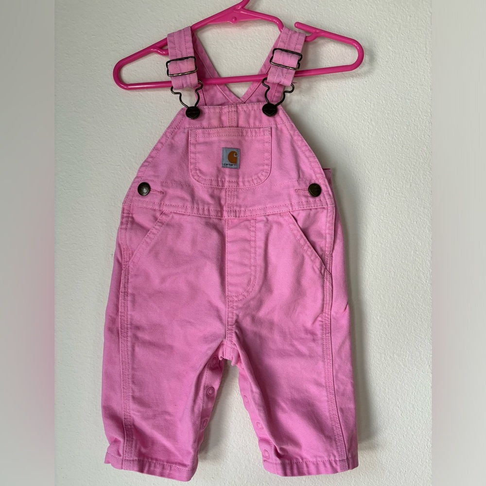 Carhartt Baby girl Pink Overalls